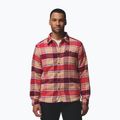Vyriški marškiniai Columbia Windward II rich wine trapper windowpane