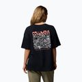 Moteriški turistiniai marškinėliai Columbia Rolling Bend Graphic Oversized Tee black/mountainview 3