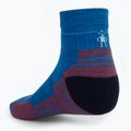 Smartwool Hike Light Cushion Ankle Trekking kojinės mėlynai oranžinės SW001611E18 2