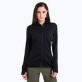 Moteriškas žygio džemperis icebreaker Merino 260 Quantum IV Zip Hoodie black