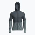 Vyriškas žygio džemperis icebreaker Merino 200 RealFleece Descender Zip Hoodie abyss/blue ash/black