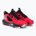 Under Armour GS Lockdown 6 vaikiški krepšinio bateliai raudoni 3025617 4
