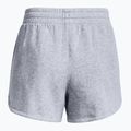 Under Armour Rival Fleece pilkos spalvos moteriški treniruočių šortai 1376257 4