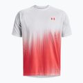 Under Armour Tech Fade vyriški treniruočių marškinėliai raudona ir balta 1377053 3