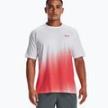 Under Armour Tech Fade vyriški treniruočių marškinėliai raudona ir balta 1377053