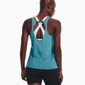 Under Armour Fly By mėlynas moteriškas bėgimo marškinėlis 1361394-433 4