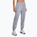 Moteriškos treniruočių kelnės Under Armour Essential Fleece Joggers mod gray light heather/white