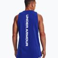 Under Armour Baseline Cotton Tank vyrų krepšinio marškinėliai mėlyni 1361901 2