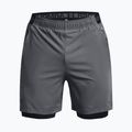 Under Armour Vanish Woven 2in1 pilki vyriški treniruočių šortai 1373764