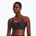 Under Armour Infinity Covered Mid violetinė fitneso liemenėlė 1363353-541