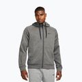 Vyriškas treniruočių džemperis Nike Therma Fit Full-Zip charcoal heather/dark smoke grey/black