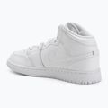 Vaikiški batai Nike Jordan 1 Mid white/white/white 3