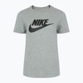 Moteriški marškinėliai Nike Sportswear Club Essentials Logo tamsiai pilki heather/black 5