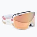 Moteriški slidinėjimo akiniai Giro Ella white lx stripe/rose gold/infrared 2