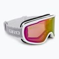 Moteriški slidinėjimo akiniai Giro Moxie white & grey chute/ amber pink/ yellow 2