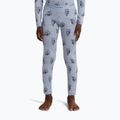 Vaikiškos termo kelnės icebreaker Merino 200 Oasis Bear Tour zinc blue/aop 7