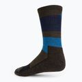 Smartwool Everyday Blocked Stripe Crew žalios-mėlynos trekingo kojinės SW001940D11 2