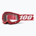 Dviračių akiniai 100 % Accuri 2 Enduro MTB neon/red/clear 5