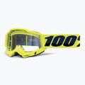 Vaikiški dviračių akiniai 100 % Accuri 2 Junior fluo/yellow/clear 5