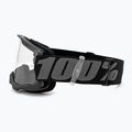 Vaikiški dviračių akiniai 100 % Strata 2 Junior 50031-00001 black/clear 4