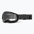Vaikiški dviračių akiniai 100 % Strata 2 Junior 50031-00001 black/clear 5