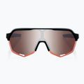 Akiniai nuo saulės 100 % S2 soft tact black/hiper crimson silver mirror 2