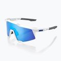 Akiniai nuo saulės 100 % Speedcraft matte white/hiper blue multilayer mirror