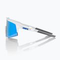 Akiniai nuo saulės 100 % Speedcraft matte white/hiper blue multilayer mirror 3