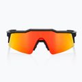 Akiniai nuo saulės 100 % Speedcraft SL soft tact black/hiper red multilayer mirror 2