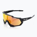 Dviračių akiniai 100% Speedtrap soft tact black/hiper red multilayer mirror 7