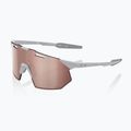 Akiniai nuo saulės 100 % Hypercraft SQ matte stone grey/hiper crimson silver mirror