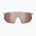 Akiniai nuo saulės 100 % Hypercraft SQ matte stone grey/hiper crimson silver mirror 2