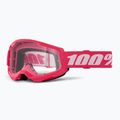 Dviračių akiniai 100 % Strata 2 pink/clear 5