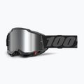 Dviračių akiniai 100% Accuri 2 black/silver mirror