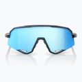 Akiniai nuo saulės 100 % Slendale matte black/hiper blue multilayer mirror 2