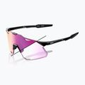 Akiniai nuo saulės 100 % Hypercraft gloss black/photochromic purple mirror 6