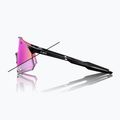 Akiniai nuo saulės 100 % Hypercraft gloss black/photochromic purple mirror 8