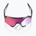 Saulės akiniai 100 % S3 LE gloss black/purple flash mirror photochromic 3