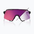 Saulės akiniai 100 % S3 LE gloss black/purple flash mirror photochromic 4