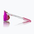 Saulės akiniai 100% Hypercraft XS matte white/pink/hiper vital pink mirror 2