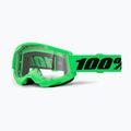 Dviračių akiniai 100% Strata 2 neon green/clear