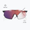 Saulės akiniai 100% Hypercraft SQ gloss light grey/rose gold mirror photochromic 4