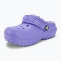 "Crocs Classic Lined digital violet" vaikiškos šlepetės 8