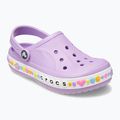 Vaikiškos šlepetės Crocs Bayaband Charm Band Clogs orchid 9