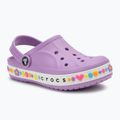 Vaikiškos šlepetės Crocs Bayaband Charm Band Clogs orchid 2