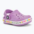 Vaikiškos šlepetės Crocs Bayaband Charm Band Clog Toddler orchid