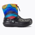 Vaikiški sniego batai Crocs Classic Lined Spray Dye Boot Kids black/multi 2