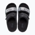 Šlepetės Crocs Classic Cozzzy Glitter Sandal black/silver 5