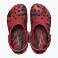 "Crocs Classic Marbled Clog" pipirų/juodos spalvos šlepetės 12