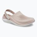 Moteriškos šlepetės per pirštą Crocs LiteRide 360 Clog pink clay/white